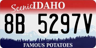 ID license plate 8B5297V