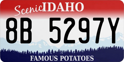 ID license plate 8B5297Y
