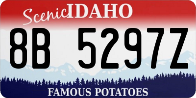 ID license plate 8B5297Z