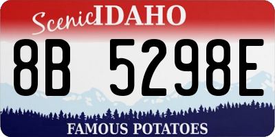 ID license plate 8B5298E