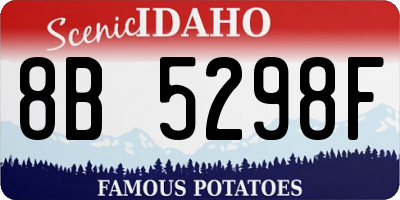 ID license plate 8B5298F