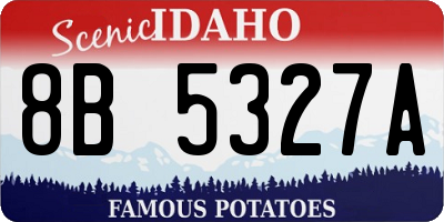 ID license plate 8B5327A