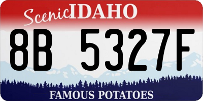 ID license plate 8B5327F