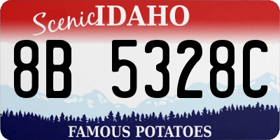 ID license plate 8B5328C