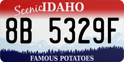 ID license plate 8B5329F
