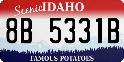 ID license plate 8B5331B