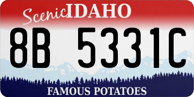 ID license plate 8B5331C