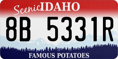 ID license plate 8B5331R