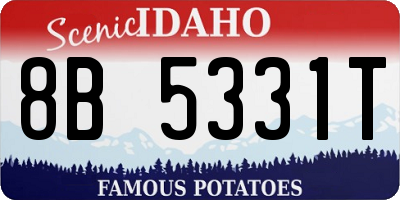ID license plate 8B5331T
