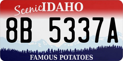 ID license plate 8B5337A