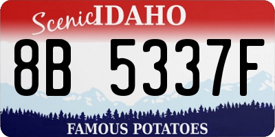 ID license plate 8B5337F