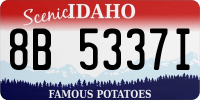 ID license plate 8B5337I