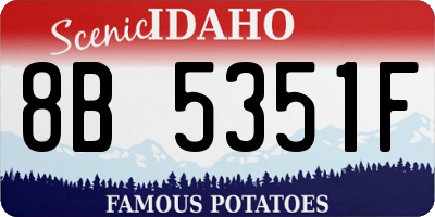 ID license plate 8B5351F
