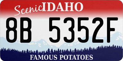 ID license plate 8B5352F