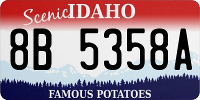 ID license plate 8B5358A