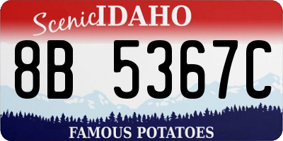 ID license plate 8B5367C