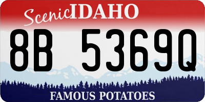 ID license plate 8B5369Q