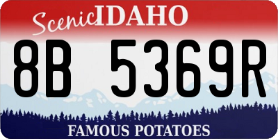 ID license plate 8B5369R