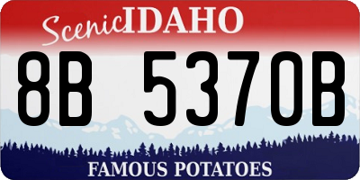ID license plate 8B5370B