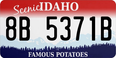ID license plate 8B5371B