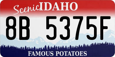 ID license plate 8B5375F