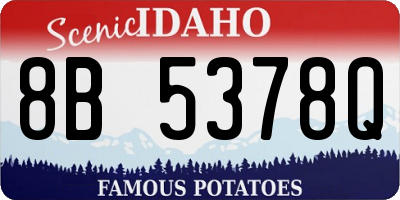ID license plate 8B5378Q