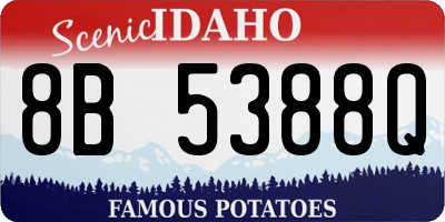 ID license plate 8B5388Q