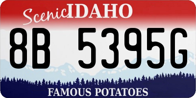 ID license plate 8B5395G