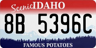 ID license plate 8B5396C