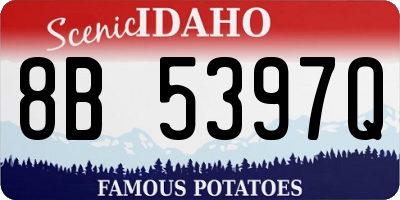 ID license plate 8B5397Q