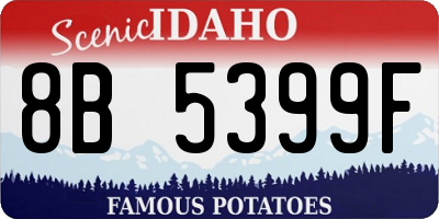 ID license plate 8B5399F