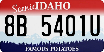 ID license plate 8B5401U