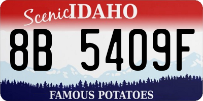 ID license plate 8B5409F