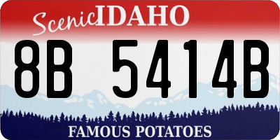 ID license plate 8B5414B