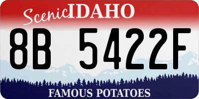 ID license plate 8B5422F