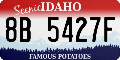 ID license plate 8B5427F