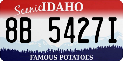 ID license plate 8B5427I