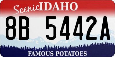 ID license plate 8B5442A