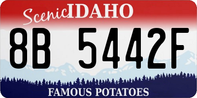 ID license plate 8B5442F