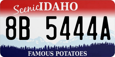 ID license plate 8B5444A