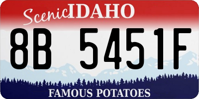 ID license plate 8B5451F