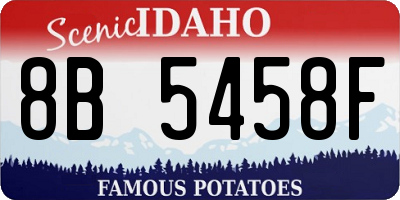 ID license plate 8B5458F