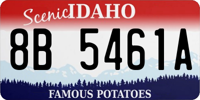 ID license plate 8B5461A