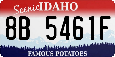 ID license plate 8B5461F