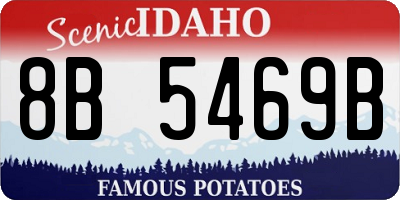 ID license plate 8B5469B