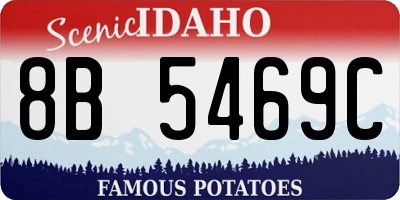ID license plate 8B5469C