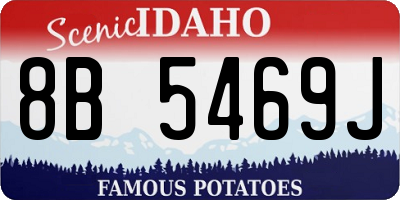 ID license plate 8B5469J