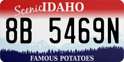 ID license plate 8B5469N