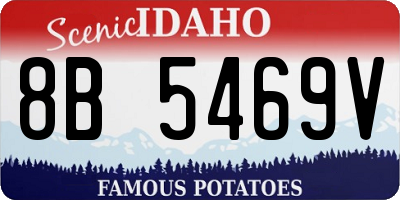 ID license plate 8B5469V