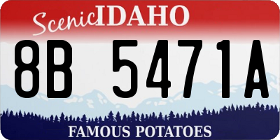 ID license plate 8B5471A